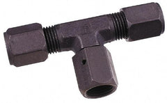 Parker - Metal Flareless Bite Tube Male Branch Tee - 3/4 NPTF - USA Tool & Supply