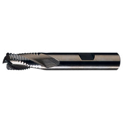 ‎1″ × 1″ × 4″ × 6-1/2″ RHS / RHC HSS-CO 8% (M42) 5-Flute, Center Cutting Coarse Profile Roughing End Mill - Bright