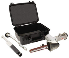 3M - 1/2 x 18, 1/4 x 18 and 1/8 x 18 Inch, 22,000 RPM Air Belt Sander - 0.6 Hp, 27 CFM Air Consumption - USA Tool & Supply