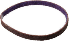 3M - 1/2" Wide x 18" OAL, Aluminum Oxide Abrasive Belt - Aluminum Oxide, Medium, Nonwoven, Series DF-BL - USA Tool & Supply
