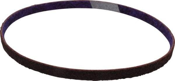 3M - 1/2" Wide x 24" OAL, Aluminum Oxide Abrasive Belt - Aluminum Oxide, Medium, Nonwoven, Series DF-BL - USA Tool & Supply