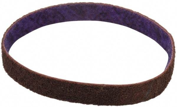 3M - 3/4" Wide x 18" OAL, Aluminum Oxide Abrasive Belt - Aluminum Oxide, Medium, Nonwoven, Series DF-BL - USA Tool & Supply