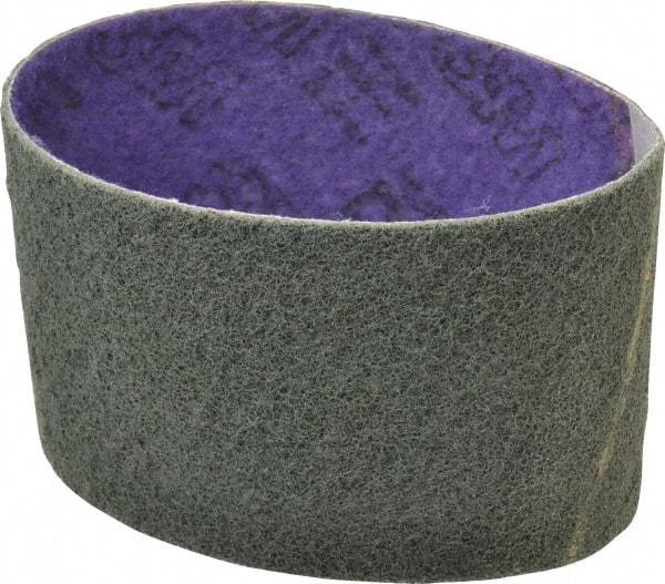 3M - 3-1/2" Wide x 15-1/2" OAL, Aluminum Oxide Abrasive Belt - Aluminum Oxide, Fine, Nonwoven, Series DF-BL - USA Tool & Supply