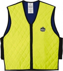 Ergodyne - Size 2XL, Lime Cooling Vest - 46 to 50" Chest, Zipper Front, Nylon - USA Tool & Supply
