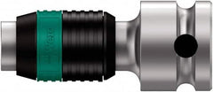 Wera - 3/8" Drive, 1/4" Insert, Hex Drive Bit Adapter - USA Tool & Supply