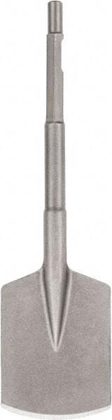 DeWALT - 4" Head Width, 4-1/2" OAL, 0.7" Shank Diam, Spade Chisel - Spline Drive, Spline Shank, Steel - USA Tool & Supply