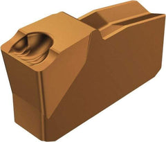 Sandvik Coromant - 40N151.2 5G Grade 1125, 3/16" Cutting Width Carbide Grooving Insert - Neutral, 0.25mm Corner Radius, TiAlN Finish - USA Tool & Supply