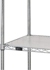 Quantum Storage - 24" Wide, Open Shelving Accessory/Component - HDPE, Polyethylene Finish, 72" Long, Use with Wire Shelving Units - USA Tool & Supply