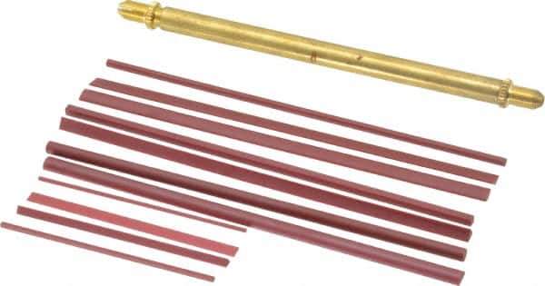 Value Collection - 12 Piece Synthetic Ruby Stone Kit - Fine - USA Tool & Supply