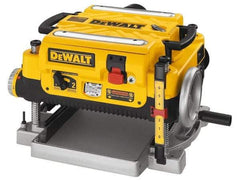 DeWALT - 15 Amp, 10,000 and 20,000 RPM, Bench Planer - 1/8 Inch Depth of Cut, 13 Inch Wide, 6 Inch Depth Capacity - USA Tool & Supply