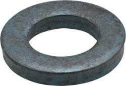 Metric Blue - M10 Screw, Alloy Steel Standard Flat Washer - 11.51mm ID x 20mm OD, 3mm Thick - USA Tool & Supply