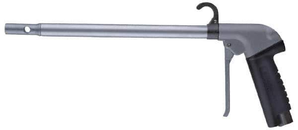 Guardair - 120 Max psi Maximum Power Venturi Nozzle Pistol Grip Blow Gun - 3/8 NPT, 12" Tube Length, Aluminum - USA Tool & Supply