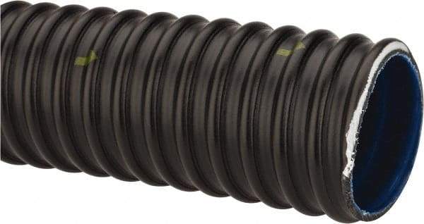 Continental ContiTech - 2" ID x 2.46" OD, 40 Max psi, 29 In. Hg, Dry Material Handling & Transfer Hose - Urethane, -40 to 158°F, 2-1/2" Bend Radius, 100' Coil Length, Black - USA Tool & Supply