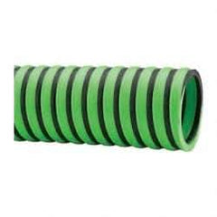 Continental ContiTech - -20 to 180°F, 2 Inch Inside x 2.4 Inch Outside Diameter, Thermoplastic Liquid Suction and Discharge Hose - Green and Black, 100 Ft. Long, 29 Vacuum Rating, 50 psi Working and 150 psi Brust Pressure - USA Tool & Supply