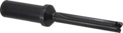 Allied Machine and Engineering - Series Z, 7/16 to 1/2" Diam, 3/4" Diam Straight Shank with Flange, Straight Flute Spade Drill - 2-3/8" Max Depth, 3-5/8" Body Length, 5-9/16" OAL, Standard Length, Through Coolant - USA Tool & Supply