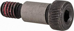 Value Collection - 5/16" Shoulder Diam x 1/2" Shoulder Length, 1/4-20 UNC, Hex Socket Shoulder Screw - 4140 Alloy Steel with Nylon Locking Patch, 7/32" Head Height x 7/16" Head Diam - USA Tool & Supply