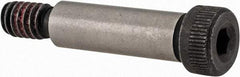 Value Collection - 5/16" Shoulder Diam x 1" Shoulder Length, 1/4-20 UNC, Hex Socket Shoulder Screw - 4140 Alloy Steel with Nylon Locking Patch, 7/32" Head Height x 7/16" Head Diam - USA Tool & Supply