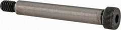 Value Collection - 5/16" Shoulder Diam x 2" Shoulder Length, 1/4-20 UNC, Hex Socket Shoulder Screw - 4140 Alloy Steel with Nylon Locking Patch, 7/32" Head Height x 7/16" Head Diam - USA Tool & Supply