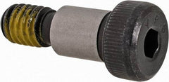 Value Collection - 3/8" Shoulder Diam x 1/2" Shoulder Length, 5/16-18 UNC, Hex Socket Shoulder Screw - 4140 Alloy Steel with Nylon Locking Patch, 1/4" Head Height x 9/16" Head Diam - USA Tool & Supply
