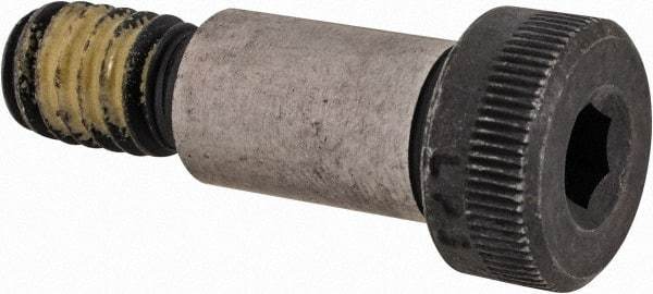 Value Collection - 3/8" Shoulder Diam x 5/8" Shoulder Length, 5/16-18 UNC, Hex Socket Shoulder Screw - 4140 Alloy Steel with Nylon Locking Patch, 1/4" Head Height x 9/16" Head Diam - USA Tool & Supply