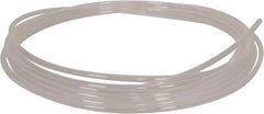 Parker - 1/2" ID x 9/16" OD, 1/32" Wall Thickness, 50' Long, PTFE FEP Tube - Natural, 65 Max psi - USA Tool & Supply