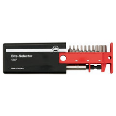 Hex Inch Bit Selector Set 1/16″-1/4″, Magnetic 1/4″ Bit Holder in Plastic Storage Box - USA Tool & Supply