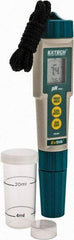 Extech - 0 to 14 pH, pH Meter - Flat Surface pH Meter Probe, Accurate up to 0.01 pH - USA Tool & Supply