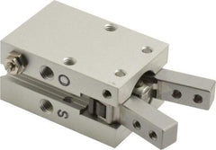 SMC PNEUMATICS - M5x0.8 Double Action Air Gripper - Internal & External Angular Gripper, 15 to 87 psi - USA Tool & Supply