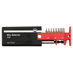 Hex Metric Bit Selector Set 1.5-8.0 mm, Magnetic 1/4″ Bit Holder in Plastic Storage Box - USA Tool & Supply