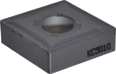 Kennametal - CNMG642 MP Grade KC5010 Carbide Turning Insert - TiAlN Finish, 80° Diamond, 3/4" Inscr Circle, 1/4" Thick, 1/32" Corner Radius - USA Tool & Supply
