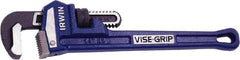 Irwin - 14" Cast Iron Straight Pipe Wrench - 2" Pipe Capacity - USA Tool & Supply