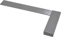 SPI - 6" Blade Length, 4" Base Length Spring Steel Square - 0.0007" (Parallel) & 0.0014" (Square) Accuracy - USA Tool & Supply