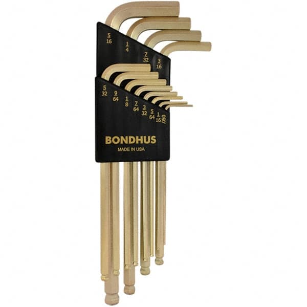 Bondhus - Hex Key Sets Tool Type: Hex Handle Type: L-Key Long Arm - USA Tool & Supply
