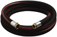 Alliance Hose & Rubber - 3" ID x 3.57" OD x 25' OAL, Male x Female Petroleum Transfer Hose - 150 Max Working psi, -35 to 200°F, 7" Bend Radius, 3" Fitting, Black - USA Tool & Supply