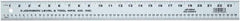 Johnson Level & Tool - 72" Long, 1/8, 1/16" and 2mm Graduation, Aluminum Rule - English/Metric Graduation Style, Gray, Anodized Finish - USA Tool & Supply