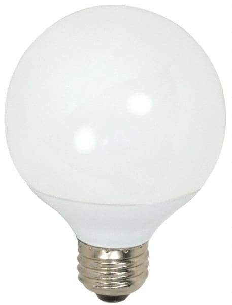 Value Collection - 9 Watt Fluorescent Decorative Medium Screw Lamp - 2,700°K Color Temp, 500 Lumens, G25, 10,000 hr Avg Life - USA Tool & Supply