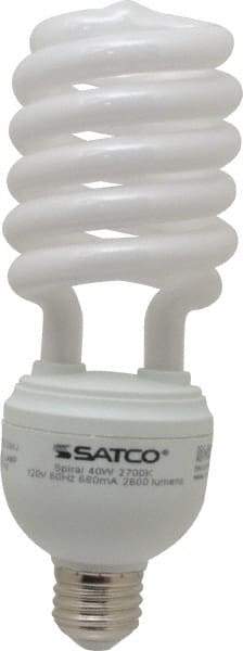 Value Collection - 40 Watt Fluorescent Residential/Office Medium Screw Lamp - 2,700°K Color Temp, 2,600 Lumens, T4, 10,000 hr Avg Life - USA Tool & Supply