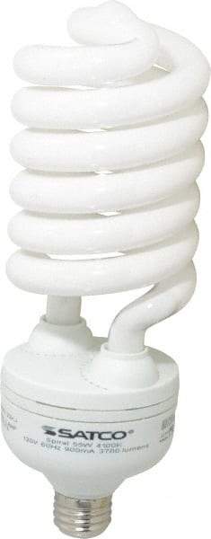 Value Collection - 55 Watt Fluorescent Residential/Office Medium Screw Lamp - 4,100°K Color Temp, 3,700 Lumens, T5, 10,000 hr Avg Life - USA Tool & Supply