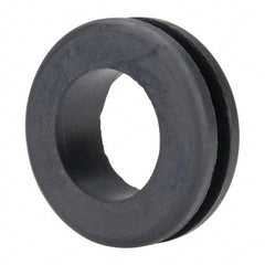Made in USA - 1-3/4" OD, 9/16" Thick Military Specification Grommet - Buna-N Rubber, 1-3/8" Slot Diam x 3/16" Slot Width - USA Tool & Supply