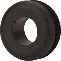 Made in USA - 15/16" OD, 7/16" Thick Military Specification Grommet - Buna-N Rubber, 11/16" Slot Diam x 3/16" Slot Width - USA Tool & Supply