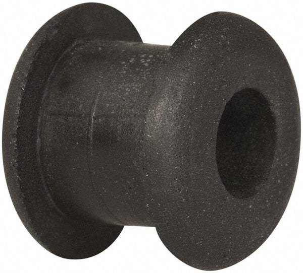 Made in USA - 7/16" OD, 3/8" Thick Military Specification Grommet - Buna-N Rubber, 5/16" Slot Diam x 1/4" Slot Width - USA Tool & Supply