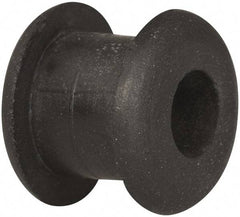 Made in USA - 7/16" OD, 3/8" Thick Military Specification Grommet - Buna-N Rubber, 5/16" Slot Diam x 1/4" Slot Width - USA Tool & Supply