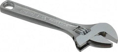 Paramount - 1/2" Jaw Capacity, 4" Standard Adjustable Wrench - Chrome Vanadium Steel, Chrome Finish - USA Tool & Supply
