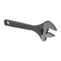 Paramount - 15/16" Jaw Capacity, 6" Standard Adjustable Wrench - Chrome Vanadium Steel, Black Finish - USA Tool & Supply