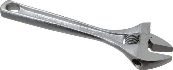 Paramount - 15/16" Jaw Capacity, 6" Standard Adjustable Wrench - Chrome Vanadium Steel, Chrome Finish - USA Tool & Supply
