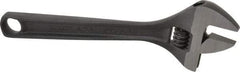 Paramount - 1-1/8" Jaw Capacity, 8" Standard Adjustable Wrench - Chrome Vanadium Steel, Black Finish - USA Tool & Supply