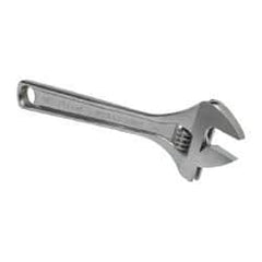 Paramount - 1-5/16" Jaw Capacity, 10" Standard Adjustable Wrench - Chrome Vanadium Steel, Chrome Finish - USA Tool & Supply