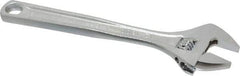 Paramount - 1-1/2" Jaw Capacity, 12" Standard Adjustable Wrench - Chrome Vanadium Steel, Chrome Finish - USA Tool & Supply