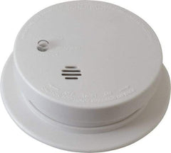 Kidde - 4 Inch Diameter, Smoke Alarm - 85 dB Decibel Rating, 9V Battery Included, Wall or Ceiling Mount, Tamper Resistant - USA Tool & Supply