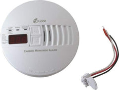 Kidde - AC, DC Wire In 120 Volt Carbon Monoxide Alarm - 85 dB Decibel Rating, 9V Battery Not Included, Tamper Resistant, Interconnectable - USA Tool & Supply
